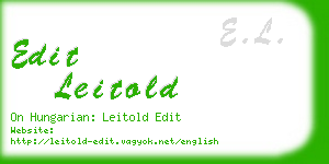 edit leitold business card